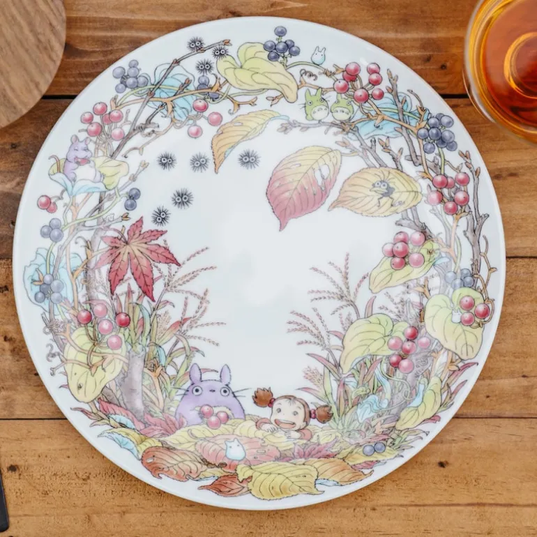 Cuisine Et Table>Maison Ghibli Assiette 23 cm Totoro Baies - Mon Voisin Tororo