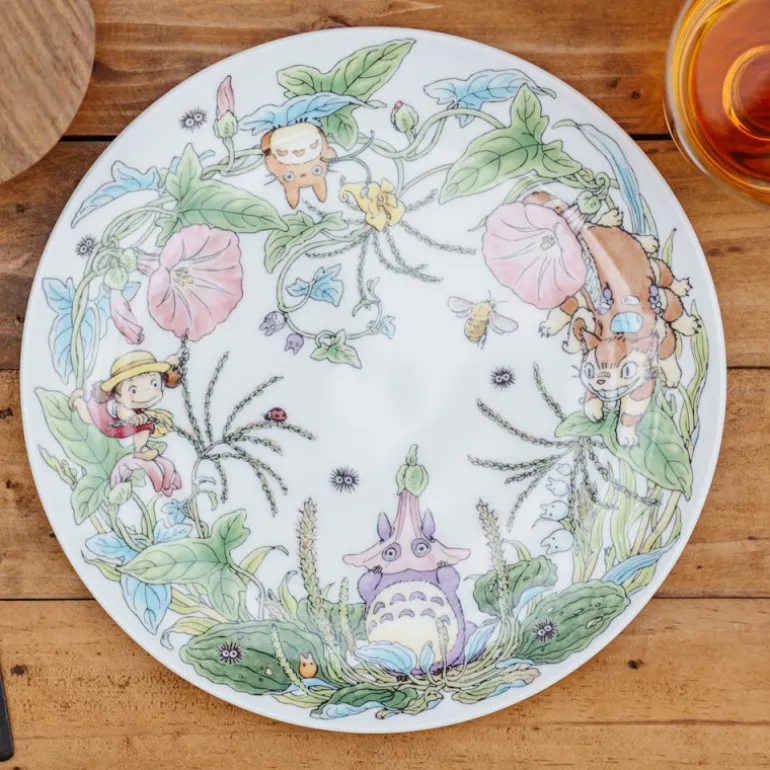 Cuisine Et Table>Maison Ghibli Assiette 23 cm Totoro Liseron - Mon Voisin Tororo