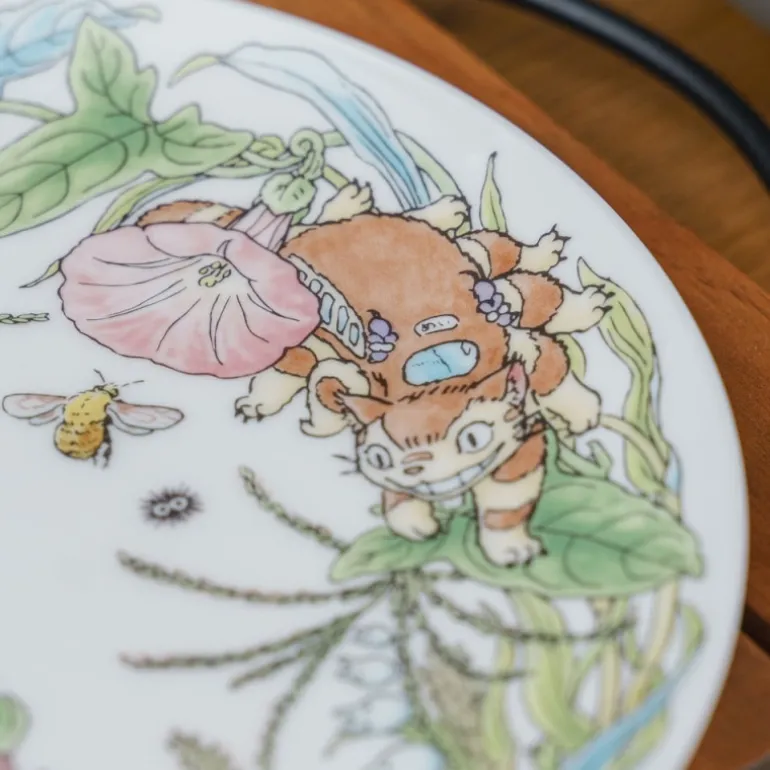 Cuisine Et Table>Maison Ghibli Assiette 23 cm Totoro Liseron - Mon Voisin Tororo