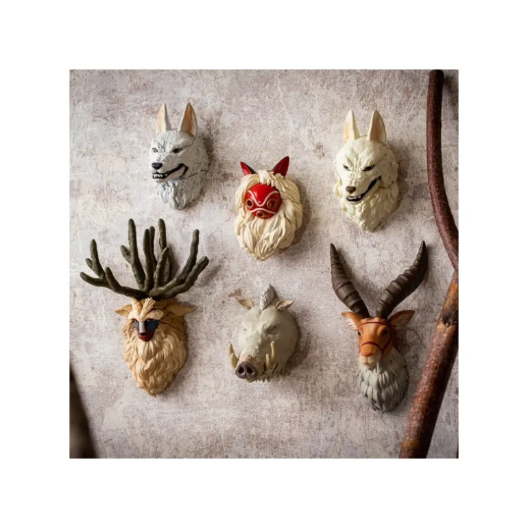 Figurines>Maison Ghibli Assort. de 6 Magnets 3D à collectionner - Princesse Mononoké