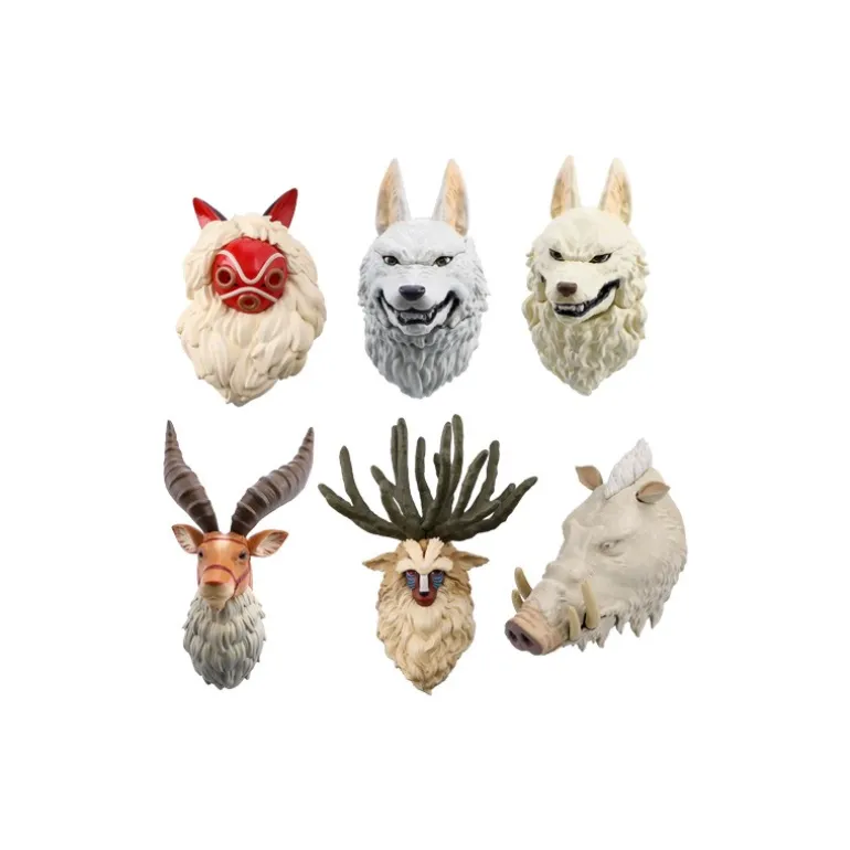 Figurines>Maison Ghibli Assort. de 6 Magnets 3D à collectionner - Princesse Mononoké