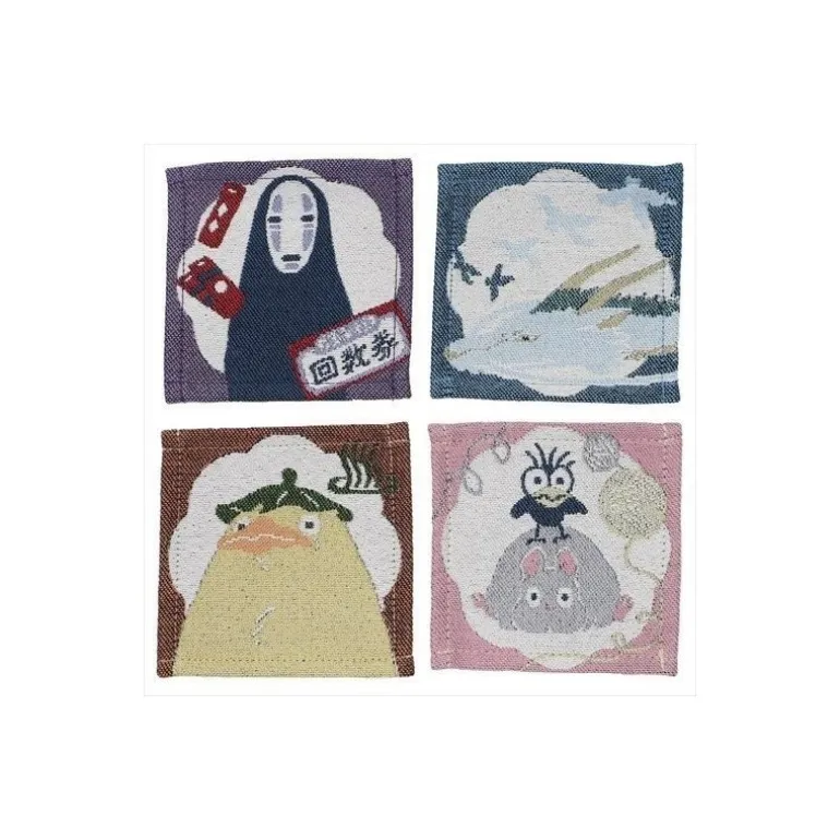 Cuisine Et Table>Maison Ghibli Assortiment de 4 Sous-verre Chihiro Pastel - Le Voyage de Chihiro