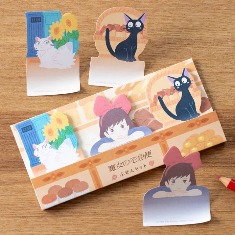 Petit Matériel>Maison Ghibli Bloc Memo Kiki, Jiji & Licy - Kiki la petite sorcière
