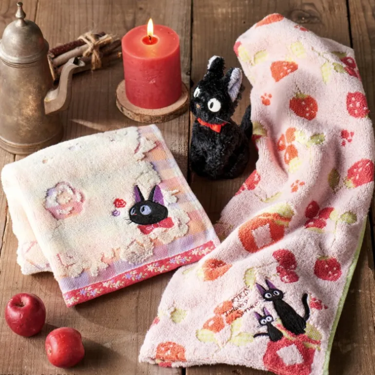 Linge De Maison>Maison Ghibli Boîte cadeau 3 serviettes Jiji Confitures Fruits Rouges - Kiki la pet