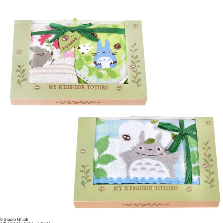 Linge De Maison>Maison Ghibli Boîte cadeau 3 serviettes Soleil de la forêt - Mon Voisin Totoro