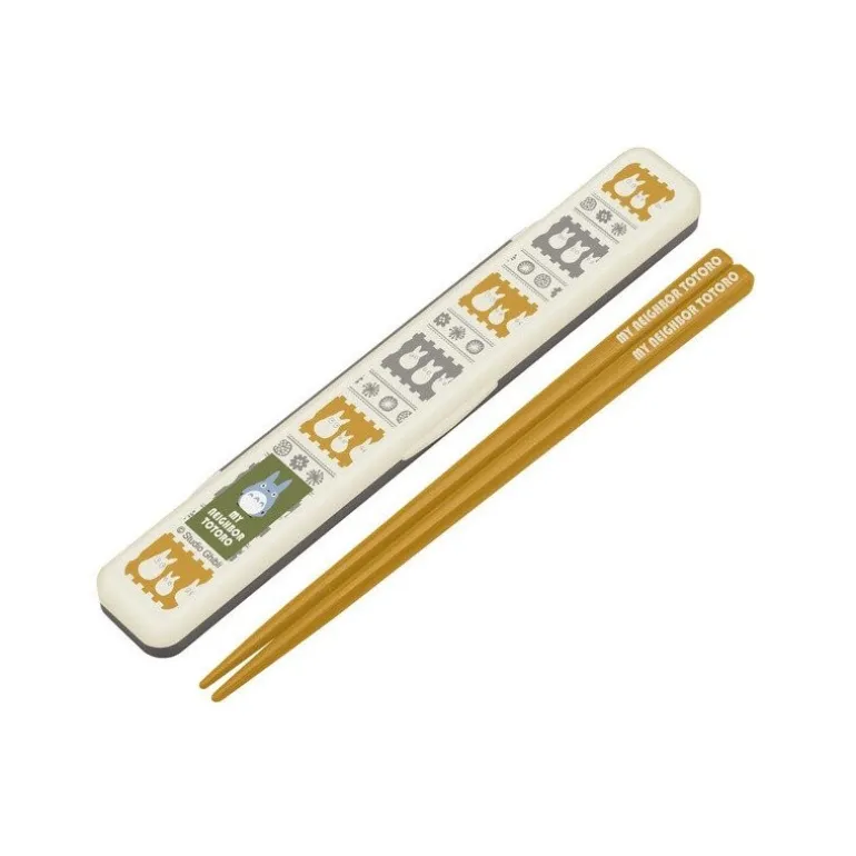 Cuisine Et Table>Maison Ghibli Boîte de Baguettes 18 cm Totoro Blanc Farandole - Mon Voisin Totoro