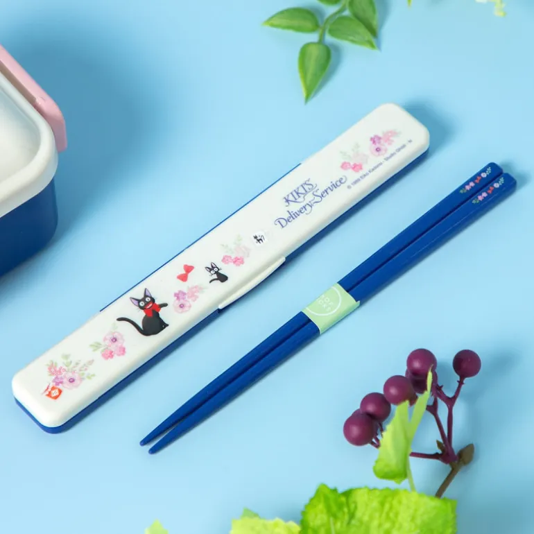 Cuisine Et Table>Maison Ghibli Boîte de Baguettes 18cm Jiji Guirlande de fleurs - Kiki la petite sor