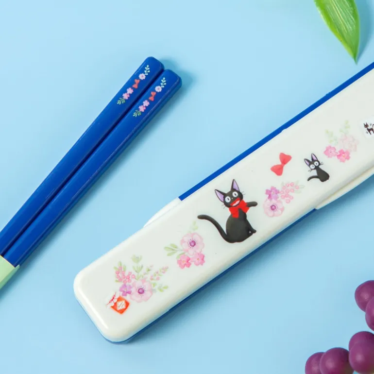 Cuisine Et Table>Maison Ghibli Boîte de Baguettes 18cm Jiji Guirlande de fleurs - Kiki la petite sor
