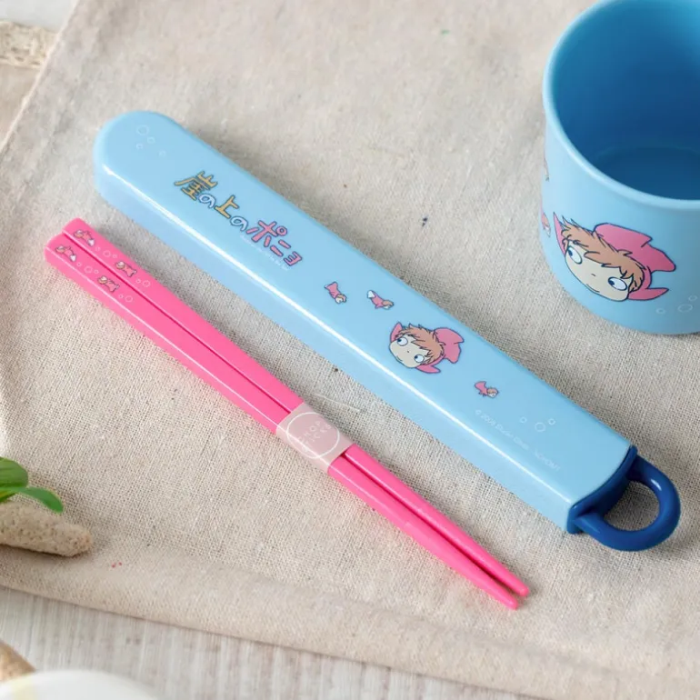 Cuisine Et Table>Maison Ghibli Boîte de Baguettes 16,5cm Ponyo dans la mer - Ponyo sur la falaise