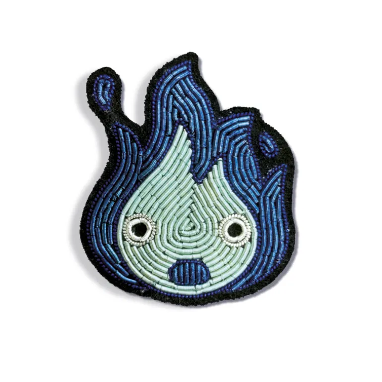 Pins>Maison Ghibli Broche Cannetille Calcifer bleu - Le Château Ambulant