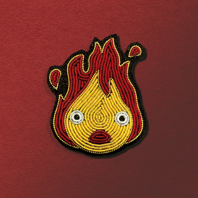 Pins>Maison Ghibli Broche Cannetille Calcifer jaune - Le Château Ambulant