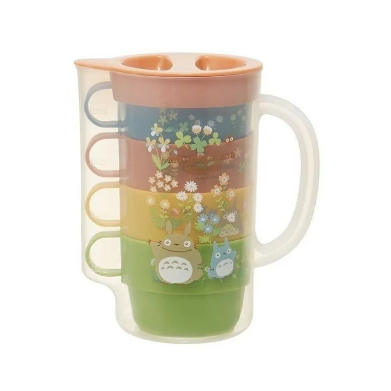 Cuisine Et Table>Maison Ghibli Carafe Et 4 Tasses Totoro Fleur - Mon Voisin Totoro