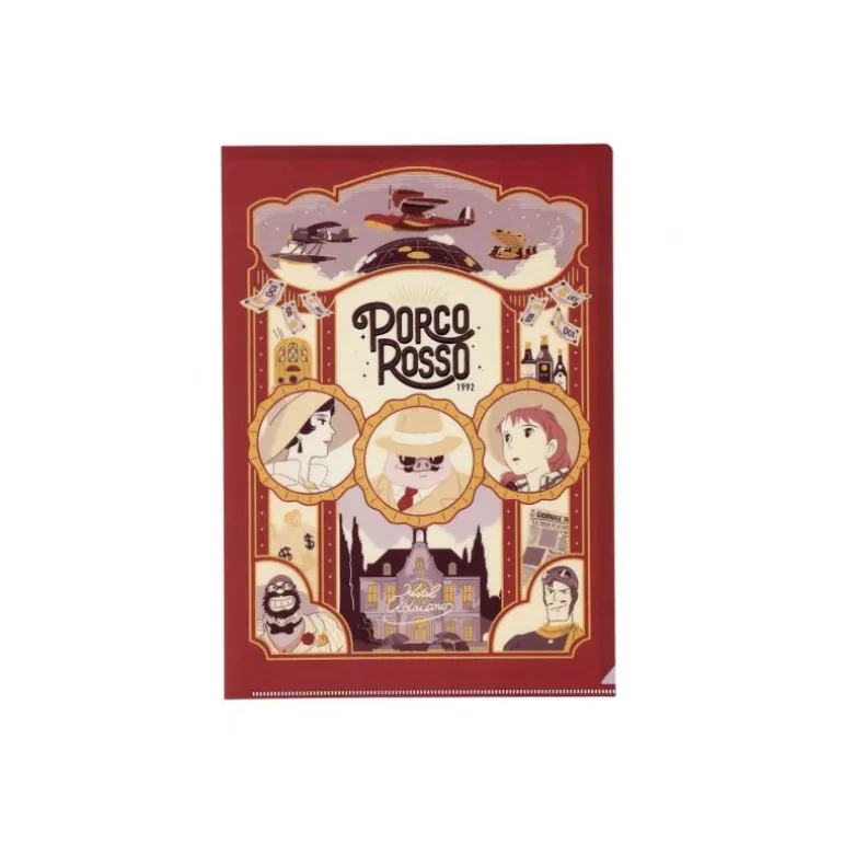 Classement>Maison Ghibli Chemise Art Déco A4 - Porco Rosso