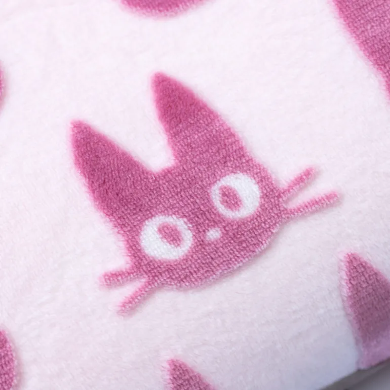 Mobilier>Maison Ghibli Coussin brique moiré Jiji silhouette   - Kiki la petite sorcière