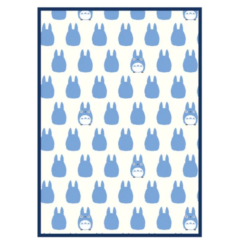 Linge De Maison>Maison Ghibli Couverture Silhouette Totoro Bleu 100x140 cm - Mon Voisin Totoro