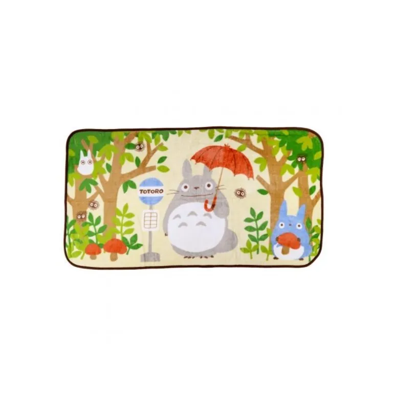 Linge De Maison>Maison Ghibli Couverture Totoro Arrêt de bus 80x150 cm - Mon Voisin Totoro