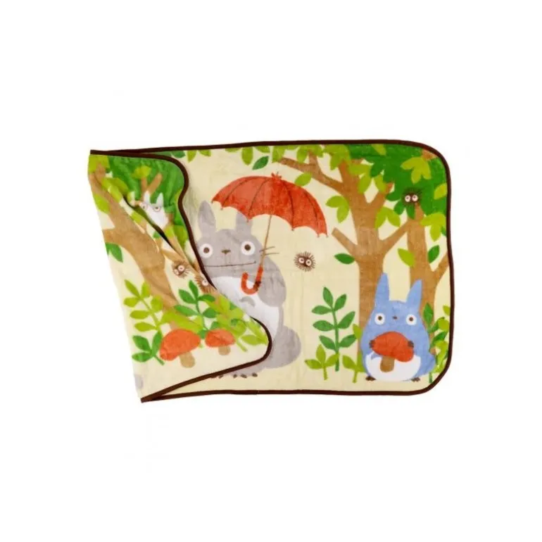 Linge De Maison>Maison Ghibli Couverture Totoro Arrêt de bus 80x150 cm - Mon Voisin Totoro