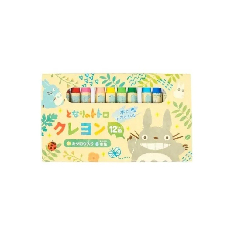 Écriture>Maison Ghibli Crayons Totoro Feuilles Colorées - Mon Voisin Totoro