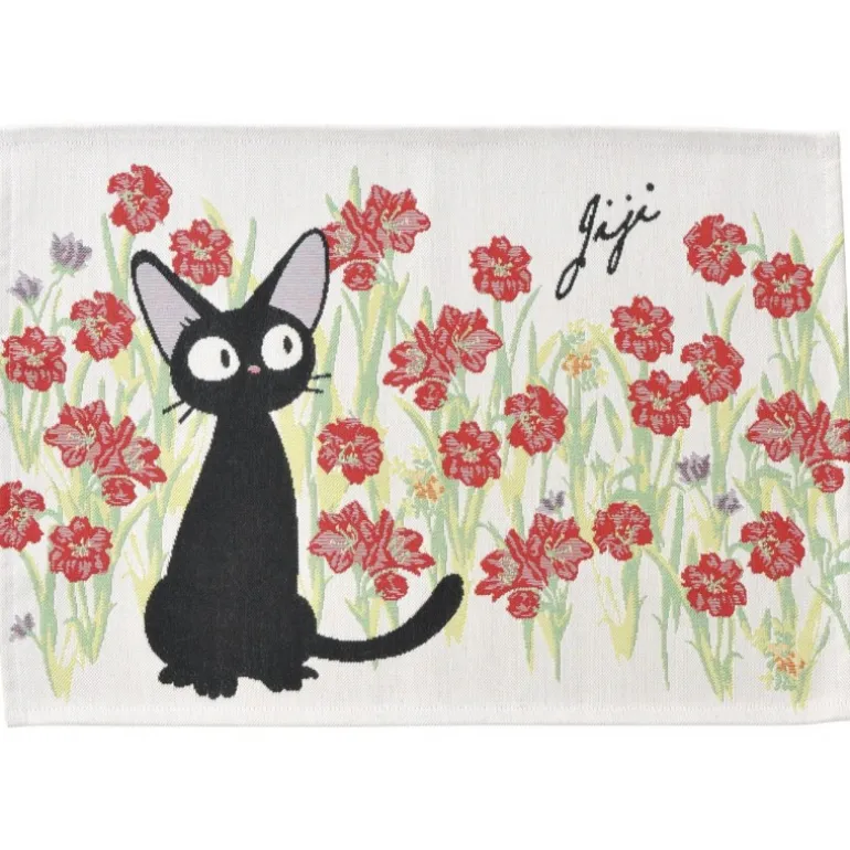 Cuisine Et Table>Maison Ghibli Dessous de table Jiji Fleurs Rouges - Kiki la petite sorcière