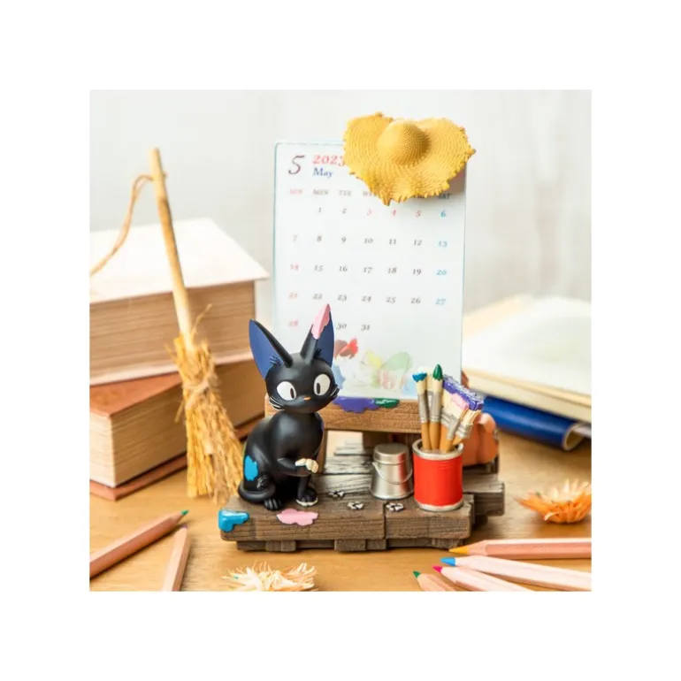 Décoration>Maison Ghibli Diorama Jiji Chevalet et calendrier - Kiki la petite sorcière