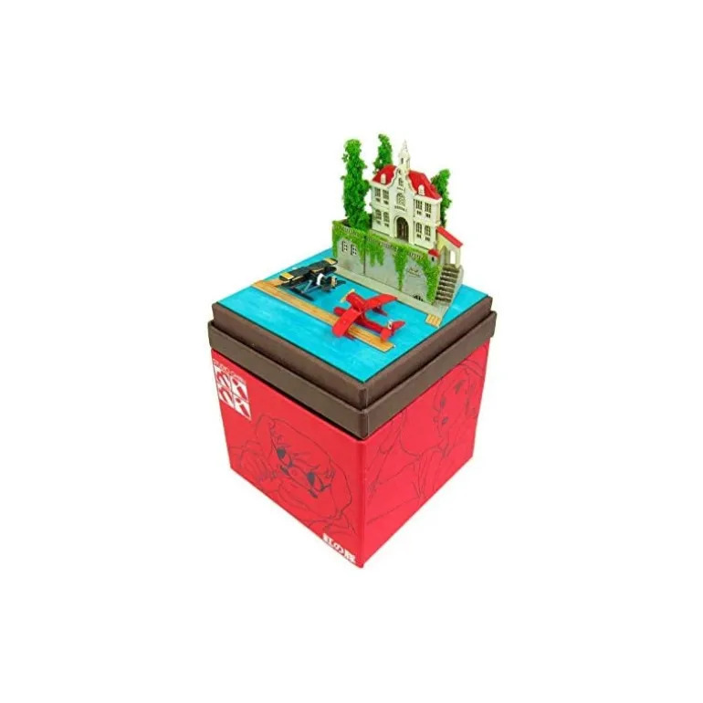 Loisirs Créatifs>Maison Ghibli Diorama papier Adriano & hydravion de chasse - Porco Rosso