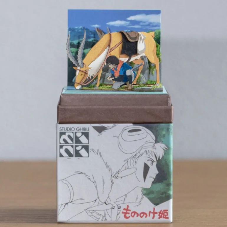 Loisirs Créatifs>Maison Ghibli Diorama papier Ashitaka et Yakuru -Princesse Mononoké