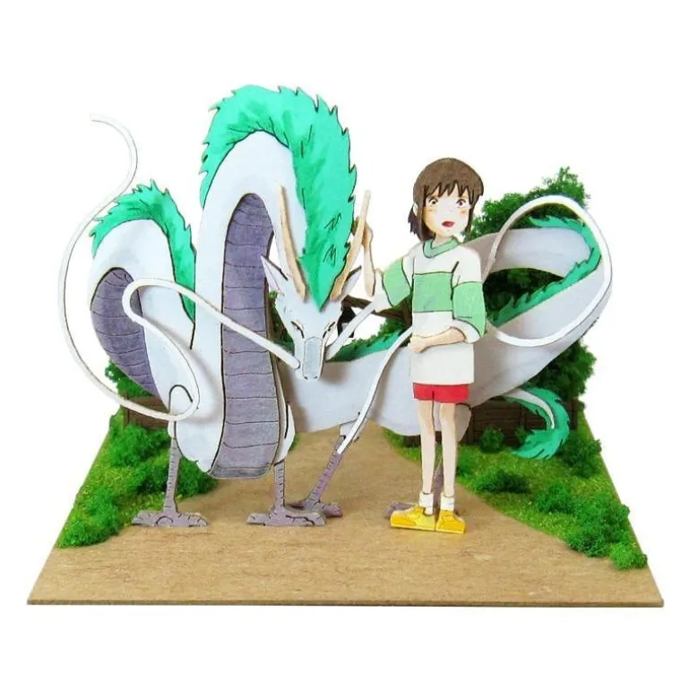 Loisirs Créatifs>Maison Ghibli Diorama papier Haku dragon & Chihiro - Le Voyage de Chihiro