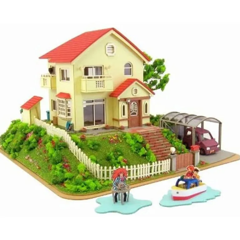 Loisirs Créatifs>Maison Ghibli Diorama papier Maison de Sosuke & Ponyo - Ponyo sur la falaise