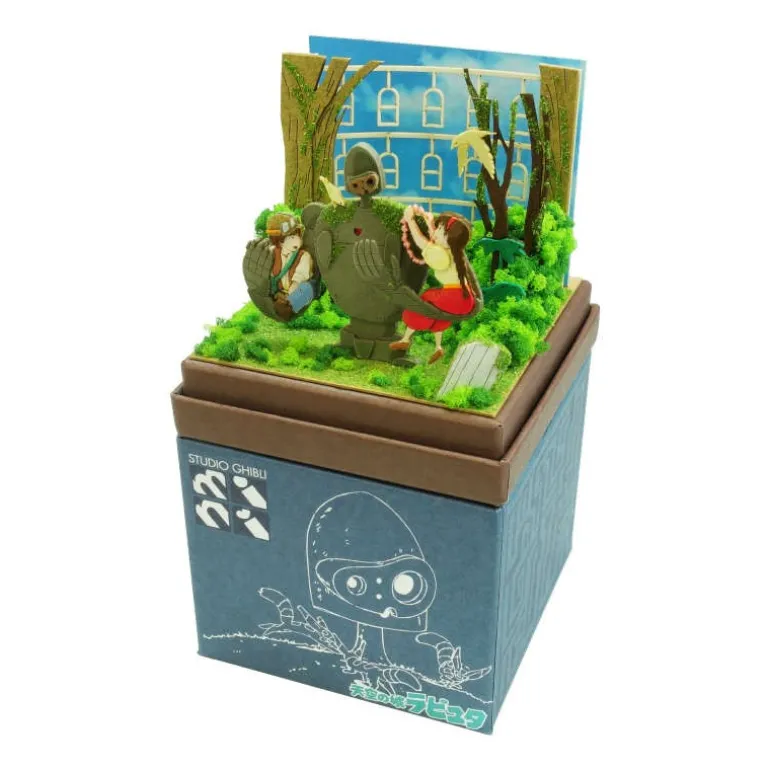Loisirs Créatifs>Maison Ghibli Diorama papier Sheeta & Pazu avec Robot Soldat - Le Château dans le c