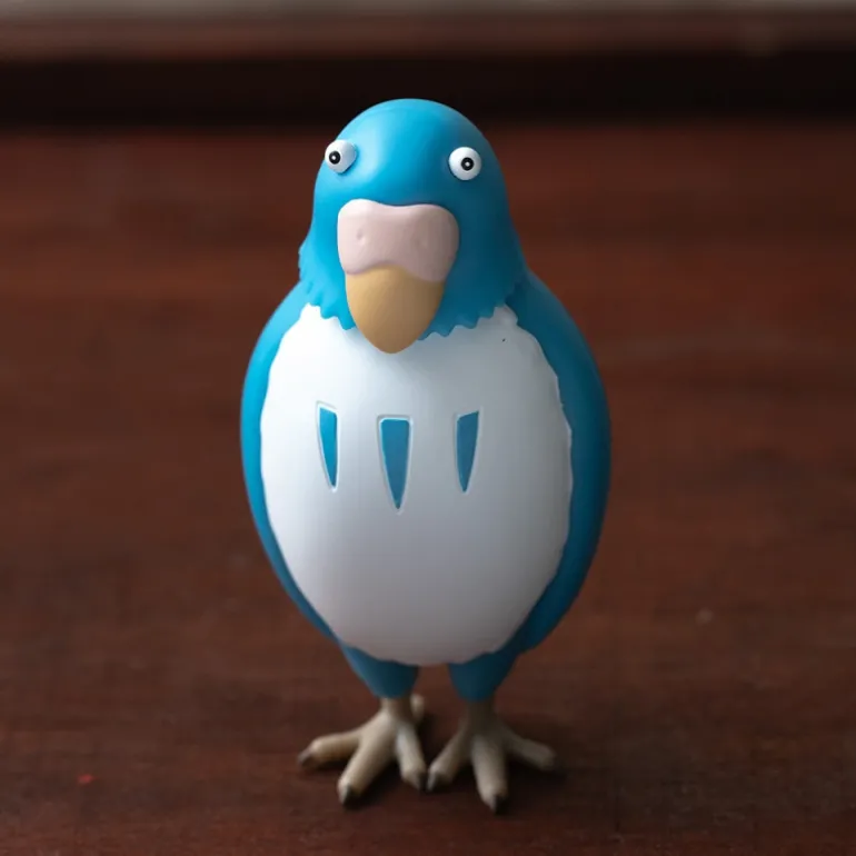 Jouets>Maison Ghibli Figurine Bobble head Perruche Bleue - Le Garçon et le Héron