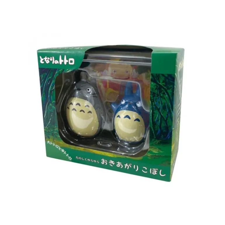 Jouets>Maison Ghibli Figurines Culbuto Totoro Gris et Bleu - Mon Voisin Totoro