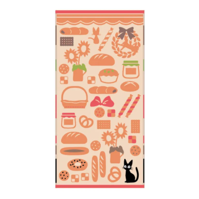 Linge De Maison>Maison Ghibli Grande Serviette Boulangerie de Jiji 60x120 cm - Kiki la petite sorci