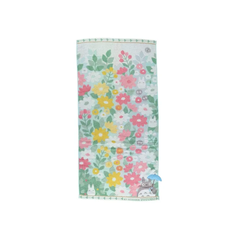 Linge De Maison>Maison Ghibli Grande Serviette Champs de Fleurs 60x120 cm - Mon Voisin Totoro