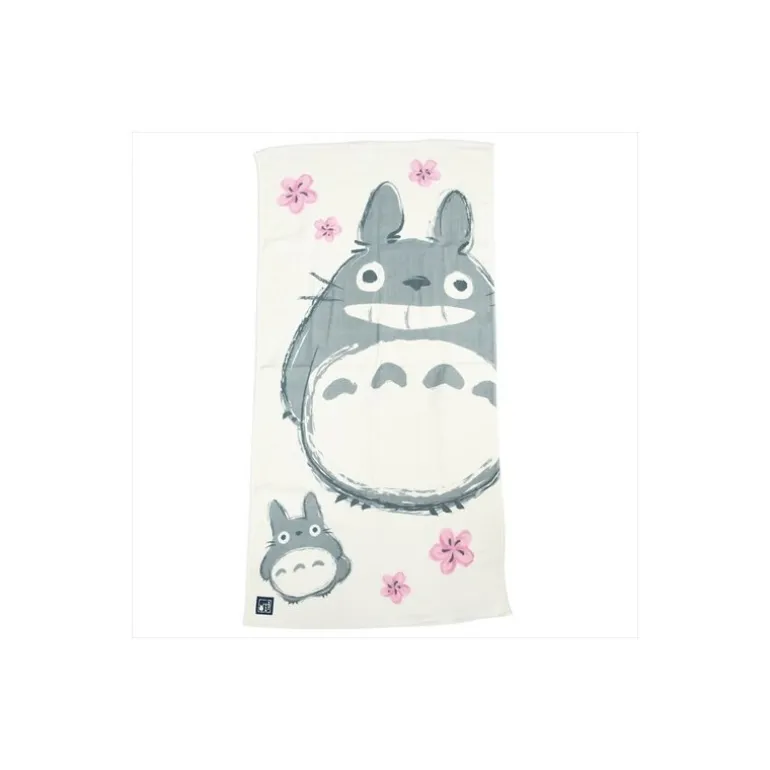 Linge De Maison>Maison Ghibli Grande Serviette Imabari Totoro Sakura 60x120 cm - Mon Voisin Totoro