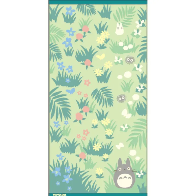 Linge De Maison>Maison Ghibli Grande Serviette Totoro & Papillon 60x120 cm - Mon Voisin Totoro