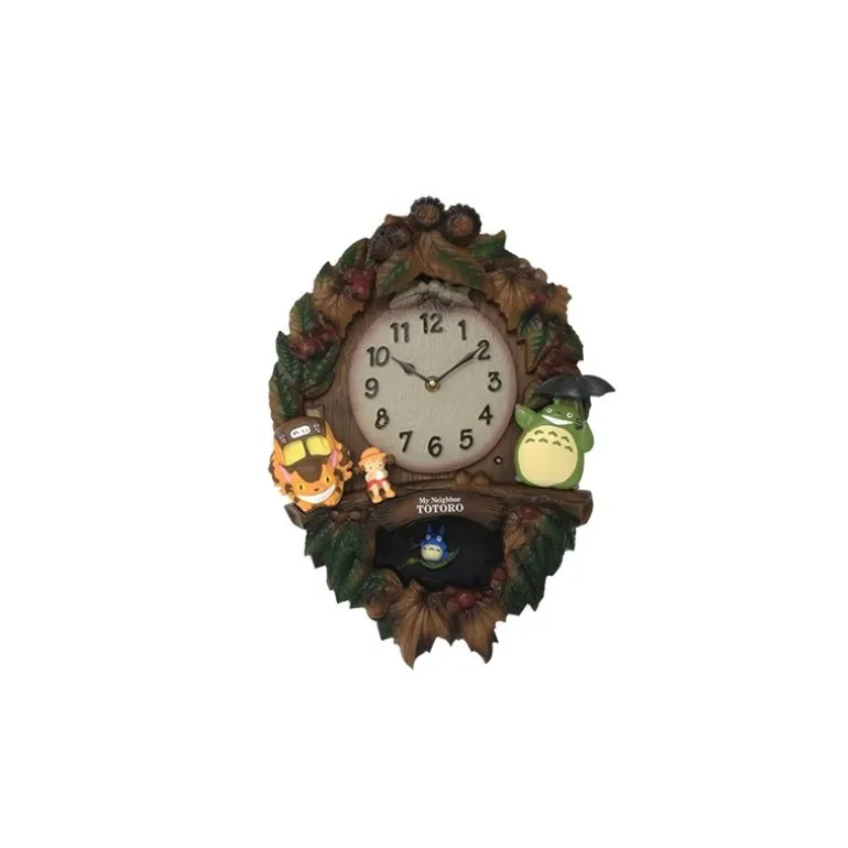 Décoration>Maison Ghibli Horloge à balancier Couronne de feuilles - Mon Voisin Totoro
