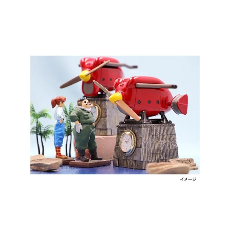 Décoration>Maison Ghibli Horloge Fio Piccolo Hydravion Derniere Version - Porco Rosso