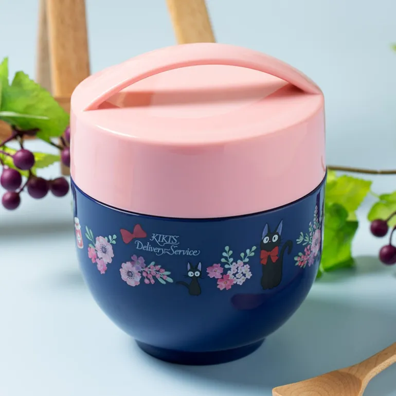 Cuisine Et Table>Maison Ghibli Lunch box Isotherme 220ml Bouquet de fleurs - Kiki la petite sorcière