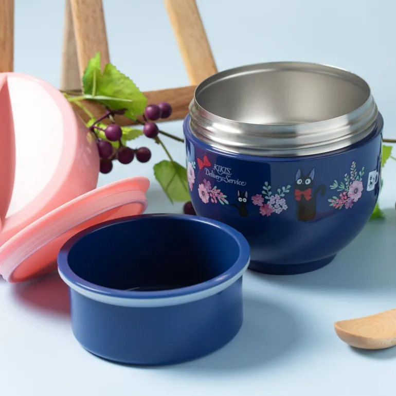 Cuisine Et Table>Maison Ghibli Lunch box Isotherme 220ml Bouquet de fleurs - Kiki la petite sorcière
