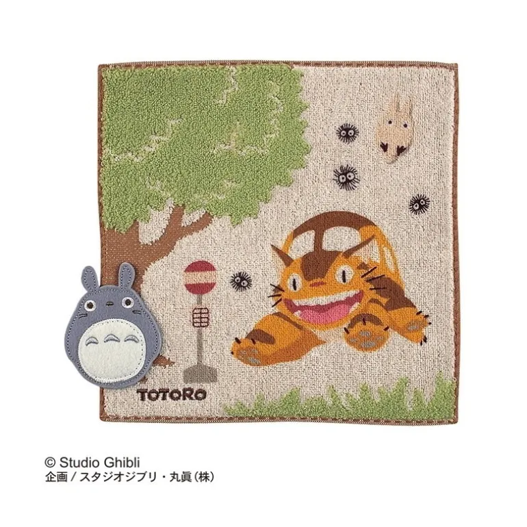 Linge De Maison>Maison Ghibli Mini Serviette Arrêt de bus 25x25 cm - Mon Voisin Totoro