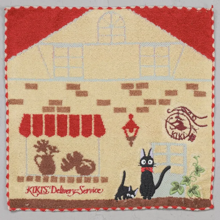 Linge De Maison>Maison Ghibli Mini Serviette Boulangerie de Kiki 25x25 cm - Kiki la petite sorcière
