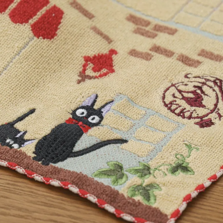 Linge De Maison>Maison Ghibli Mini Serviette Boulangerie de Kiki 25x25 cm - Kiki la petite sorcière