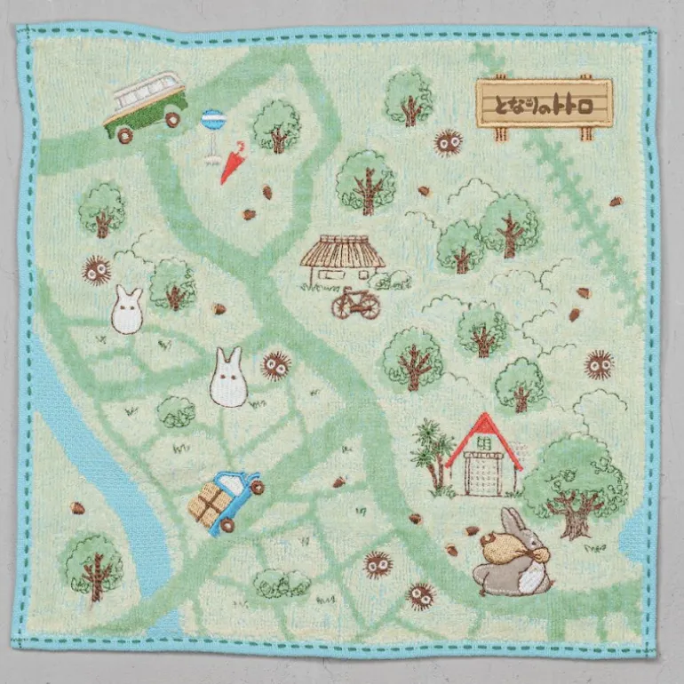 Linge De Maison>Maison Ghibli Mini Serviette Carte de balade 25x25 cm - Mon Voisin Totoro
