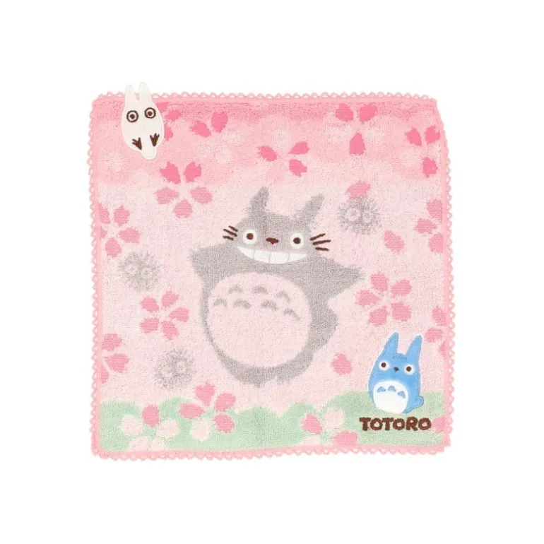 Linge De Maison>Maison Ghibli Mini serviette Cerisiers en fleurs 25x25cm - Mon voisinTotoro