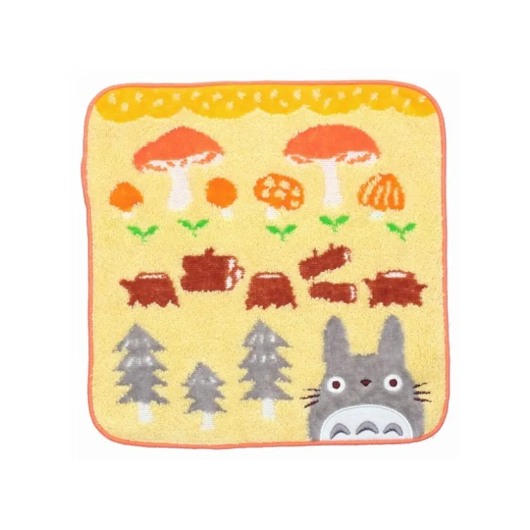 Linge De Maison>Maison Ghibli Mini Serviette Champignons et Bûches 25x25cm - Mon voisin Totoro