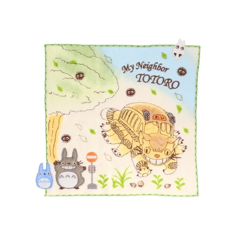 Linge De Maison>Maison Ghibli Mini Serviette Course du Chatbus 25x25cm - Mon voisin Totoro