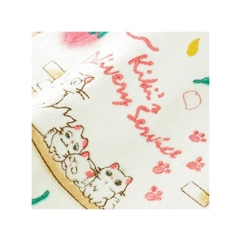 Linge De Maison>Maison Ghibli Mini Serviette Famille des Chats 25 x 25 cm - Kiki la petite sorcière
