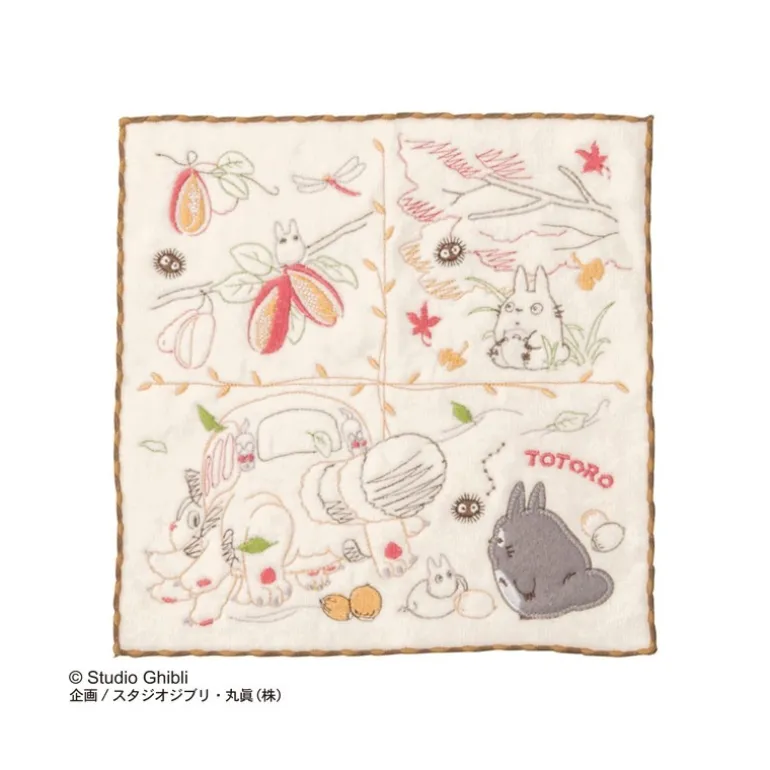 Linge De Maison>Maison Ghibli Mini Serviette Fruits d’Automne 25 x 25 cm - Mon Voisin Totoro