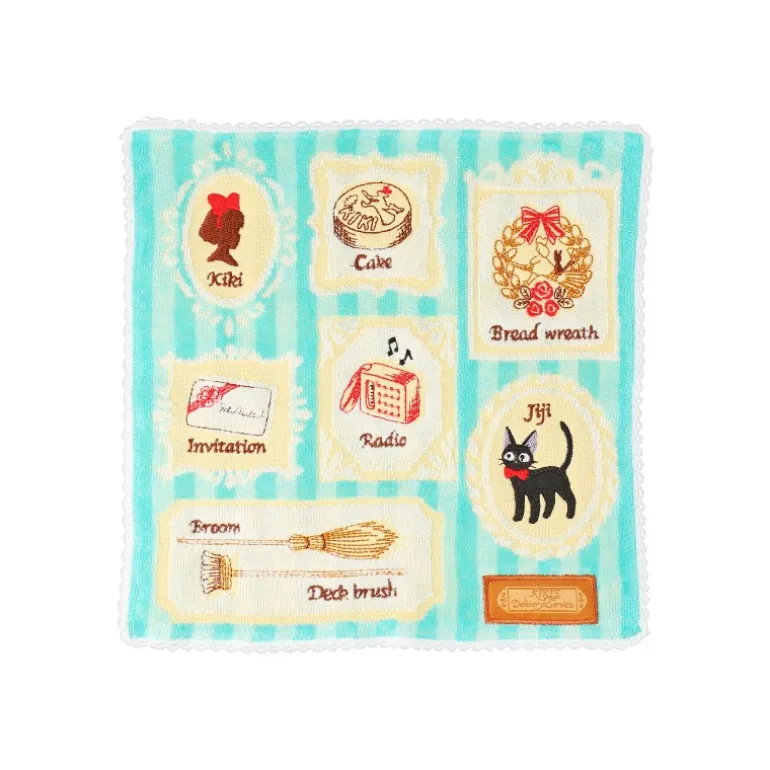 Linge De Maison>Maison Ghibli Mini Serviette Galerie de tableaux 25x25 cm - Kiki la petite sorcière