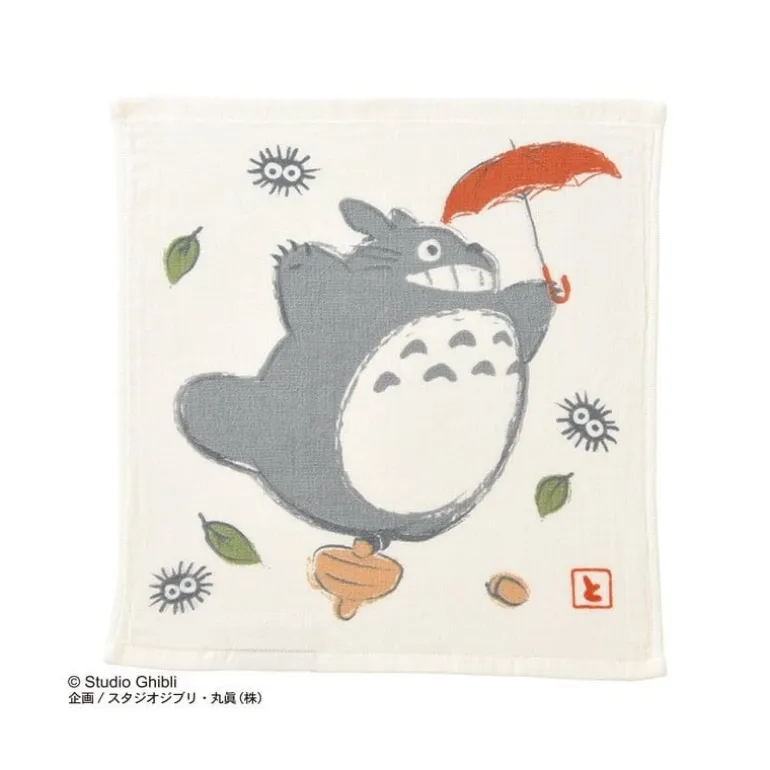 Linge De Maison>Maison Ghibli Mini Serviette Imabari Totoro Parapluie 34x36 cm - Mon Voisin Totoro